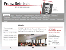 Tablet Screenshot of franz-reinisch.org